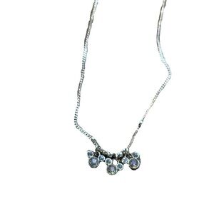 Crystal Mickey Head Shape Multi Charm Necklace Disney